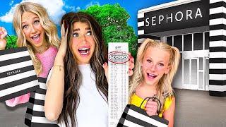 NO BUDGET SEPHORA CHALLENGE W/ My SiSTERS!