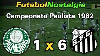 Palmeiras 1 x 6 Santos - 23-11-1982 ( Campeonato Paulista )