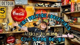 Antique Hunting In Cave Spring, GA. Vintage Toys, Signs, Pottery, Home Decor, Collectibles, Etc…