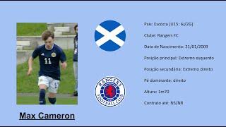 Max Cameron | 2009 (Rangers FC | Scotland) footage vs USA U15