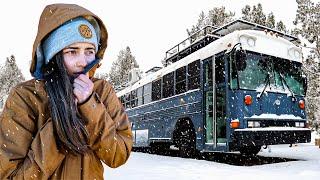 Winter survival: My First Winter Alone in a Frozen School Bus