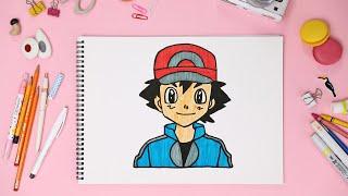 Learn How to Draw Ash Ketchum Pokemon Step-by-Step: Easy and Fun Tutorial for Kids and Beginners!