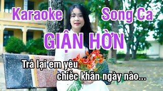 Giận Hờn Karaoke  Nhạc Sống Hay Song Ca (Son Thứ) ► Karaoke Lê Thiết