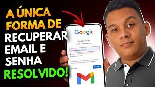 Como RECUPERAR a sua conta do GOOGLE 2024 (SEM EMAIL, SEM SENHA E NÚMERO)super fácil NOVO LOCAL