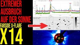 Extremer Ausbruch auf der Sonne - Farside X-Flare X14