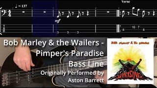Bob Marley - Pimper's Paradise (Bass Line w/ Tabs and Standard Notation)