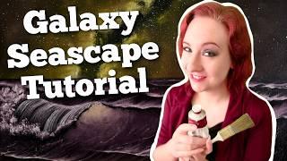 Galaxy Seascape Oil Painting Tutorial by CRI Jessie Mason