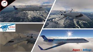 MFS2020 Aerosoft CRJ Channel Debut | Aspen-Billings Route Request | + Another Giveaway!