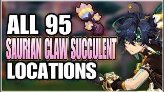 ALL 95 Saurian Claw Succulent Locations - Efficient Farming Route | Kinich Ascension Materials