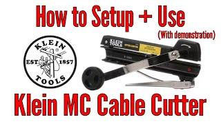 Field setup+demo of Klein Tools MC Cable Cutter