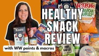 HEALTHY SNACK REVIEW | Trying New Healthy Snacks | WW (WeightWatchers) Points/Calories/Macros