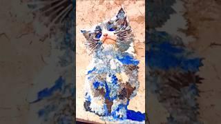 Лазуритные глаза котëнка незабываемы! Каменная мозаика на выставке. И "ценные" советы маркетолога))