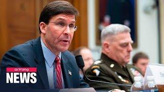 N. Korea developing ICBM would pose direct threat to U.S. mainland: Esper