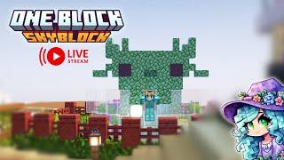 Void TRAMPOLINE? Getting back to One Block Skyblock! LIVE 