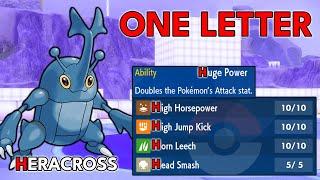 Build Your Pokemon With Only 1 Letter...Then we FIGHT!