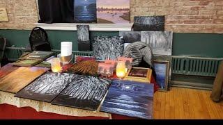 ARTIST N RECOVERY, selling my artwork, at Christmas fest.