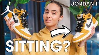 The Jordan 1 Yellow Ochre are sitting.  Should you get them?  On Foot Review and How to Style