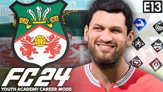 OVERPOWERED WONDERKID IS TOTALLY BROKEN! | FC 24 YOUTH ACADEMY CAREER MODE EP13 | WREXHAM