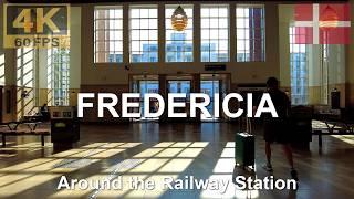 FREDERICIA, DENMARK  in 4K | 2024 | Short Walk around Fredericia Railway Station