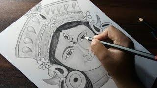 Drawing Durga maa timeleps video by Art with priyam