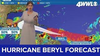 Tropical update: Could Hurricane Beryl reach the Gulf of Mexico, if so when?