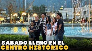 ¡ASÍ EL AMBIENTE SÁBADO POR LA TARDE EN EL CENTRO HISTÓRICO DE SAN SALVADOR!