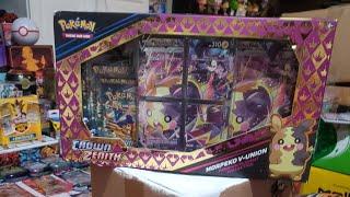 pokemon crown zenith morpeko premium collection opening