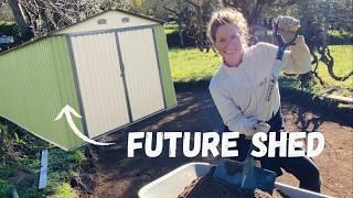 BUILDING a shed and concrete foundation for my OFF-GRID homestead in PORTUGAL