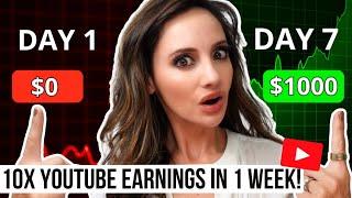 5 NEW Ways to 10x Your YouTube Income in ONE week!