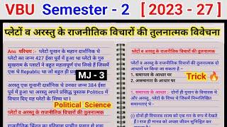 Plato v arastu ke rajnitik vicharon ki tulnatmak vivechana Karen प्लेटो वअरस्तु के राजनीतिक विचार