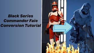 Star Wars The Black Series custom Commander Faie. Commander Fox conversion tutorial