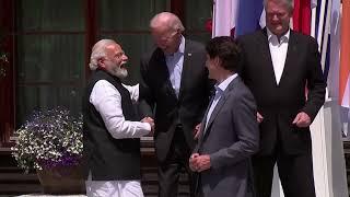 PM Modi with US President Joe Biden and PM Trudeau of Canada at  G7 Summit in Germany