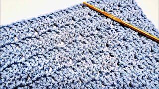  Learn This Quick and EASY Crochet Stitch! Perfect for Blankets - Great for Beginners & Pros! 