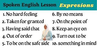 10 Expressions for daily life - Phrases for daily conversation - Spoken English Lesson