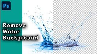 How to remove background from water splash quickly in photoshop cs6 | Remove water background