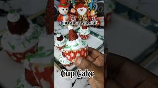 Christmas Cupcake #christmas #merrychristmas #xmas #recipe #food #shorts #short #strawberrycake