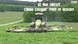 Das Mäh-Monster in action - Claas Cougar 1400 - SOUND - 10 Min uncut - Lohnunternehmen Weinfurter