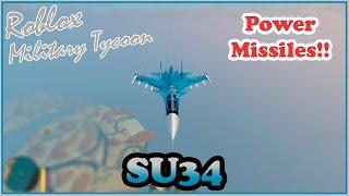 SU34 & Power Missiles In Military Tycoon Roblox