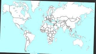 Trying to Drawing the world’s borders from memory