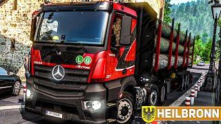 ETS 2: Holztransport ab Schwäbisch-Hall auf engen Straßen | HEILBRONN | EURO TRUCK SIMULATOR 2