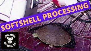 How to process a softshell turtle for dinner.