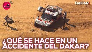 ¿Cómo actuaron Carlos Sainz y Lucas Cruz en su accidente en el Dakar 2023? | SoyMotor.com