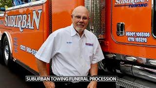 Tow truck procession travels down I-65 to honor Suburban Towing CEO Irvin Johns