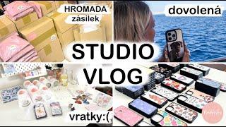 STUDIO VLOG | chaos před dovolenou | vratky:( | Rendy’s Shop