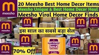 इस साल का सबसे बड़ा सेल | 20 Meesho Best Home Decor Items | Meesho Unique & Best Home Decor Haul |