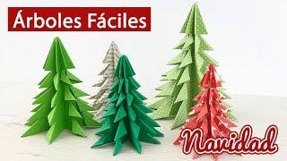  Árbol de Navidad de papel manualidades fáciles para Navidad