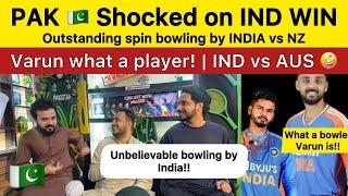 PAK  Shocked on INDIA WIN outstanding spin bowling vs NZ Varun Won heart IND vs NZ PAK Reaction