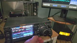 World Music Radio Denmark received 25800 kHz Shortwave on Yaesu FTdx10 with end fed antenna