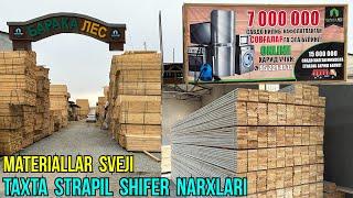 TAXTA STRAPIL SHIFERLIK MATERIALLAR NARXI ,,BARAKA LES,, #ASLBOY