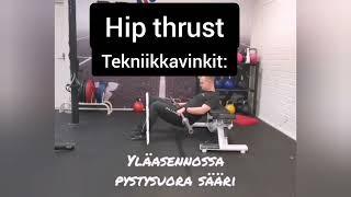 Hip thrust tekniikka - jalkapäivä.fi